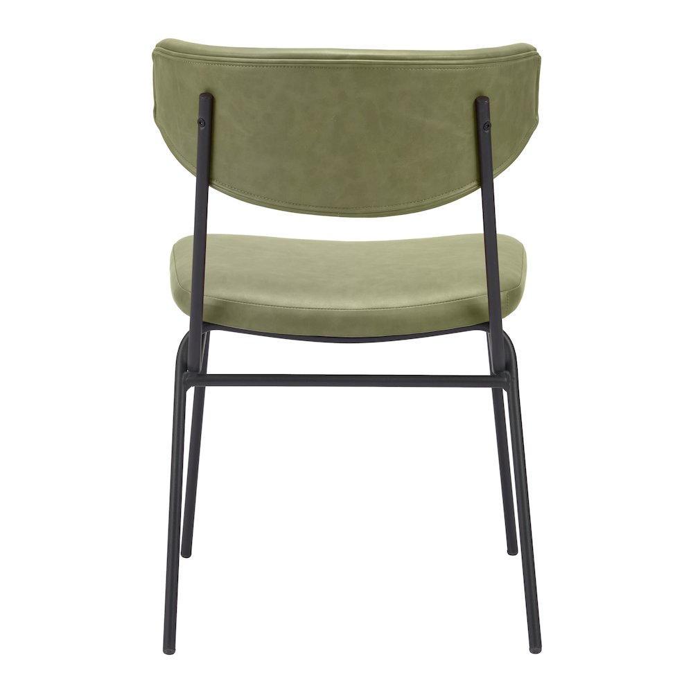 Charon Dining Chair (Set of 2) Green. Picture 6