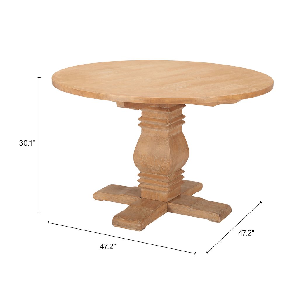 Tabi Dining Table Brown. Picture 7