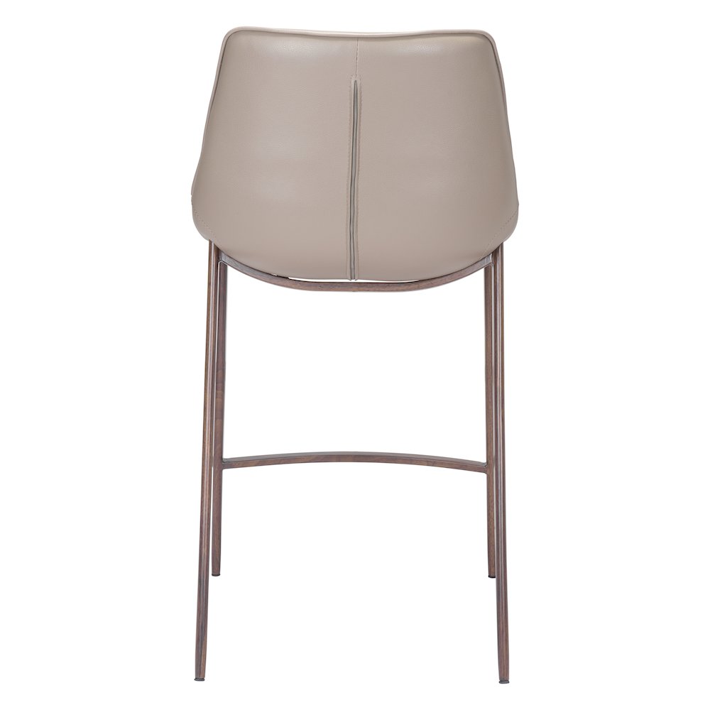 Magnus Counter Stool (Set of 2) Brown & Walnut. Picture 4