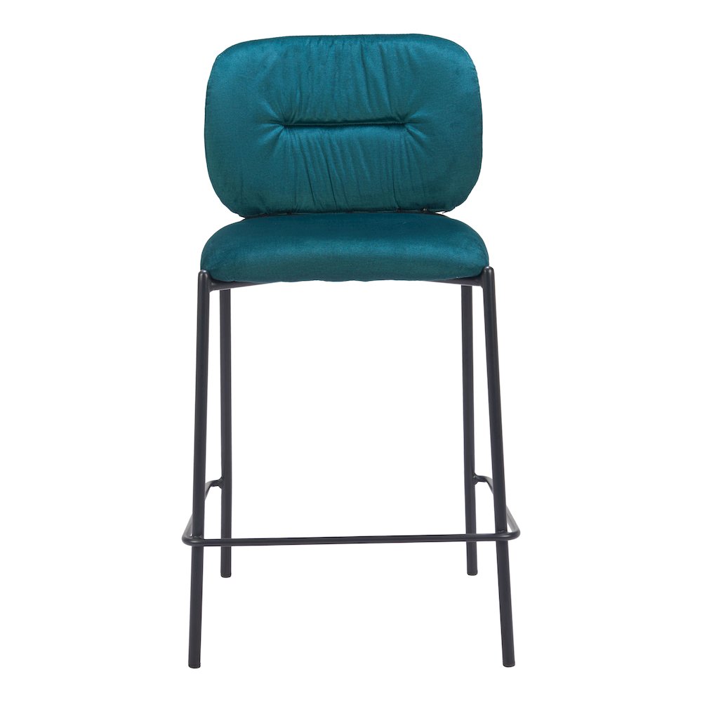Plat Counter Stool (Set of 2) Green. Picture 3