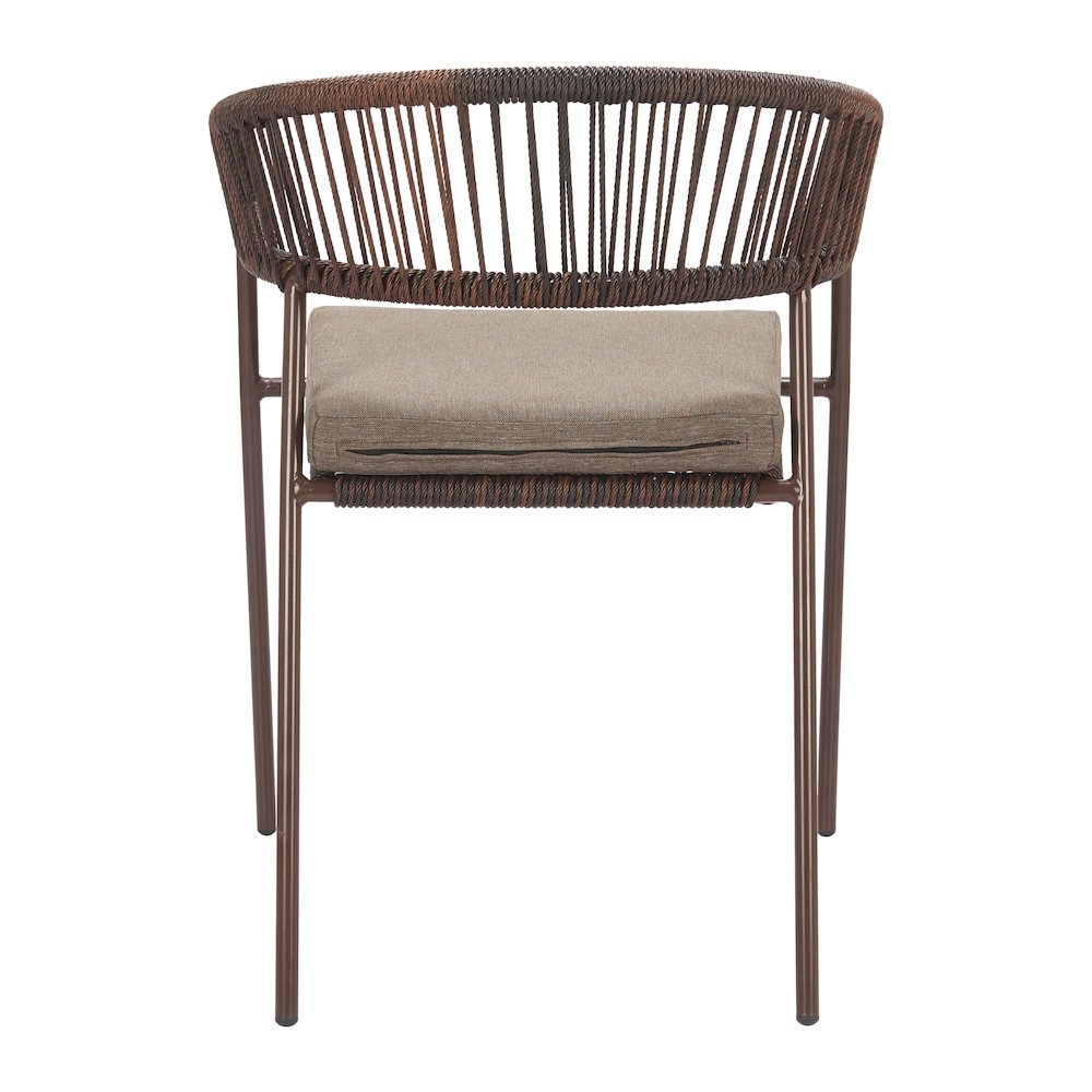 Skye Dining Chair (Set of 2) Brown. Picture 4