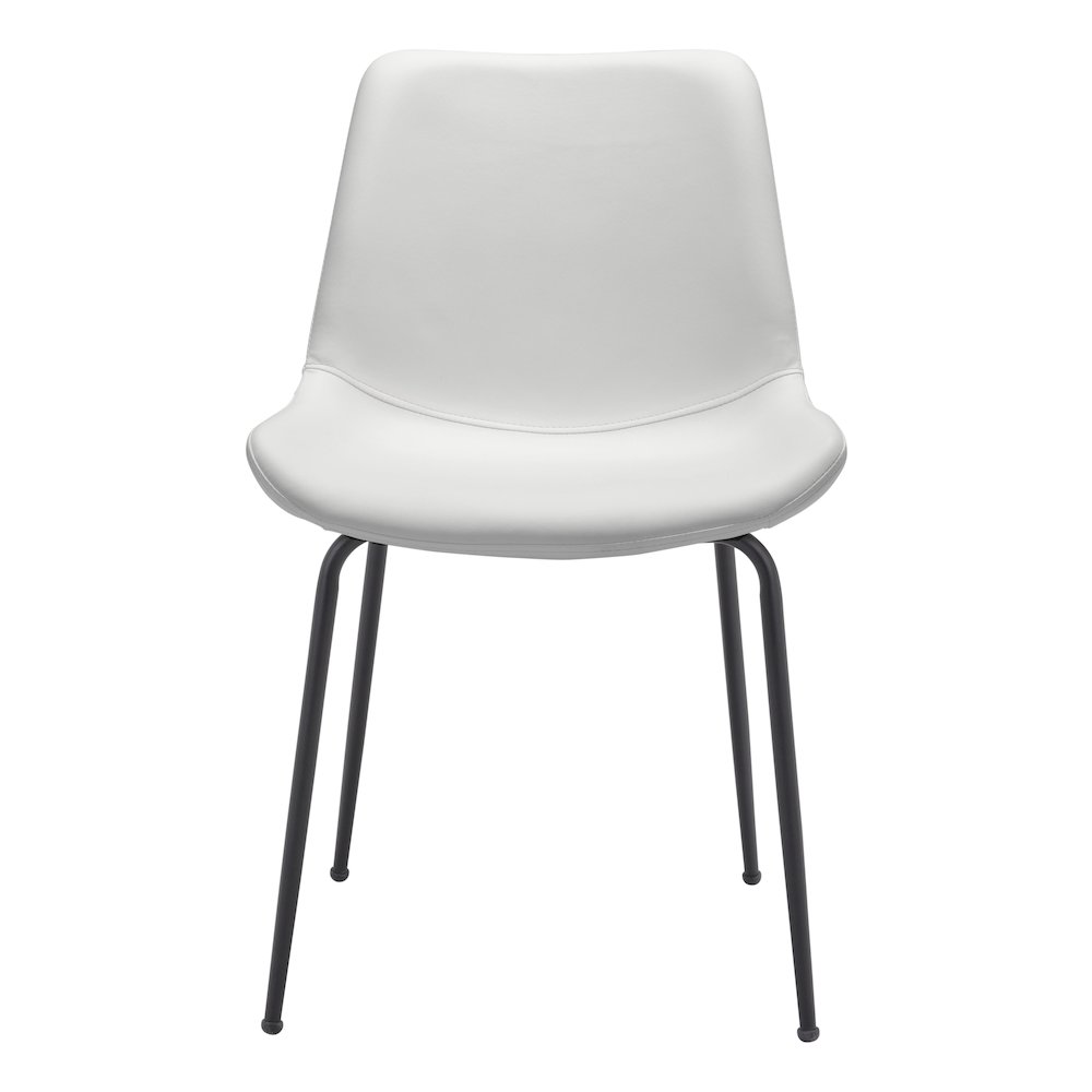 Byron Dining Chair (Set of 2) White. Picture 3