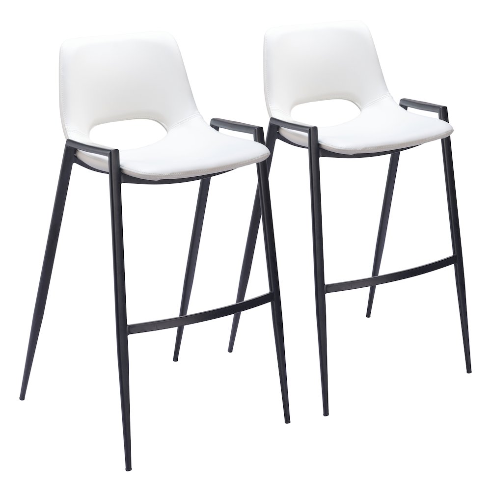 Desi Barstool (Set of 2) White. Picture 6