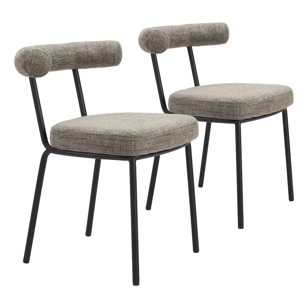 Kede Dining Chair (Set of 2) Green Tweed. Picture 6