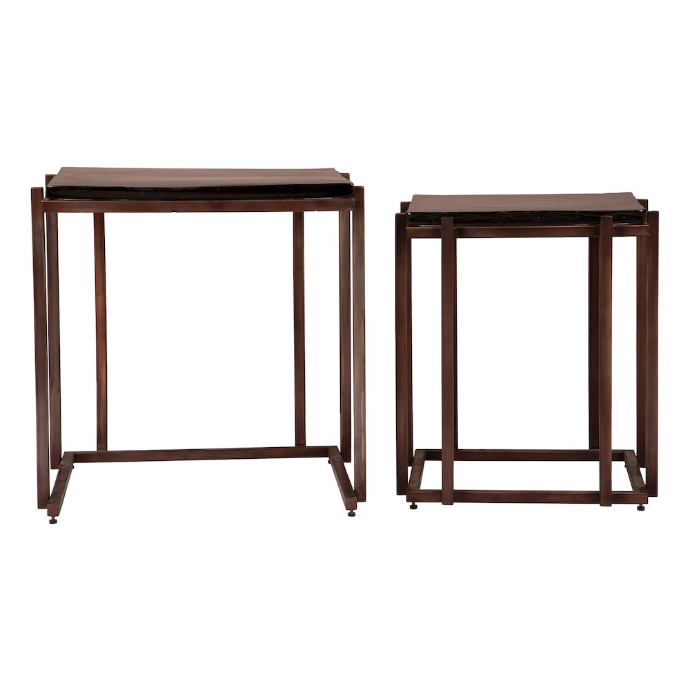 Shimai Nesting Tables (2-Piece) Bronze. Picture 2
