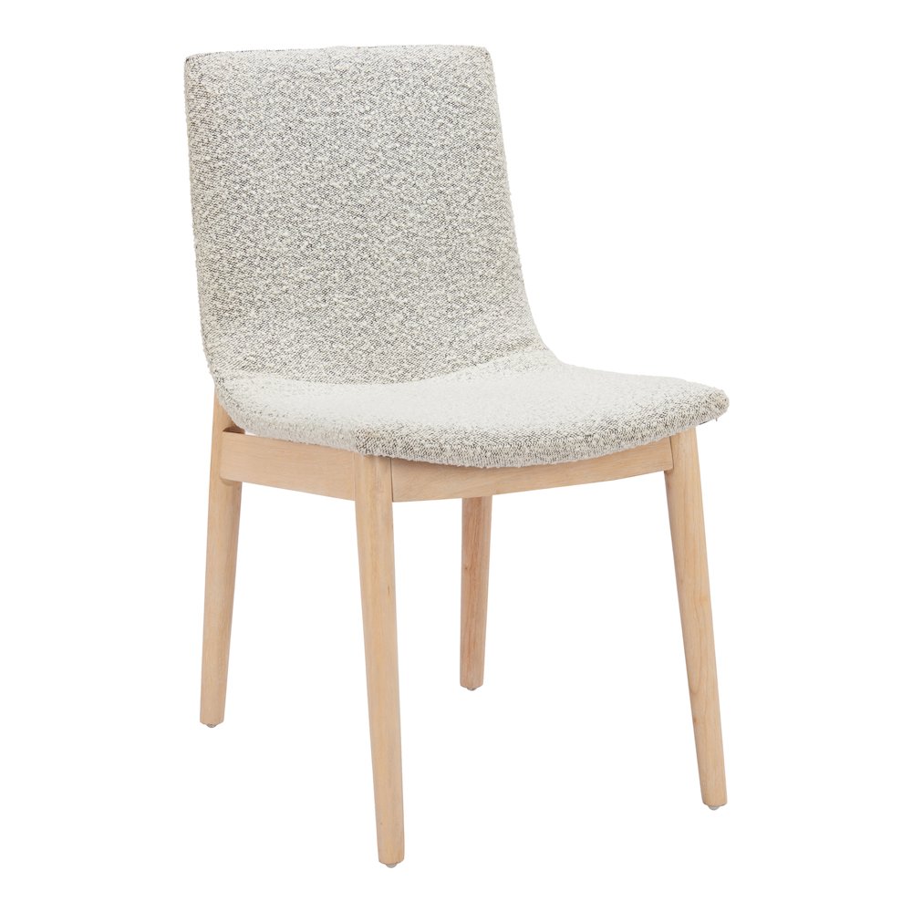 Raha Dining Chair (Set of 2) Gray & Whitewashed. Picture 8