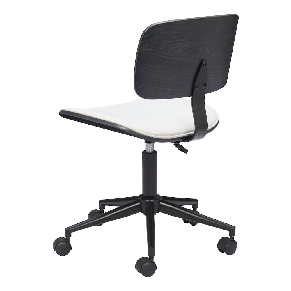 Duravel Office Chair White & Black. Picture 5
