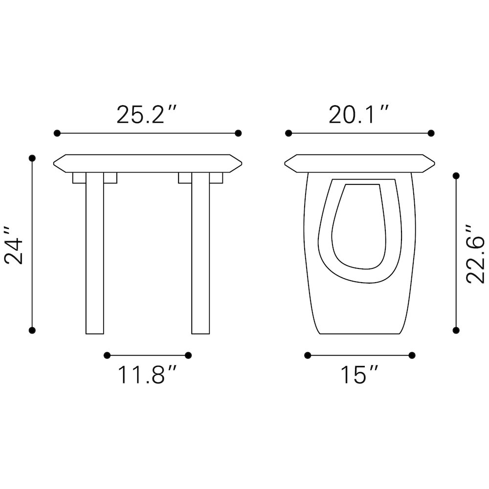 Arasan Accent Table Black. Picture 10