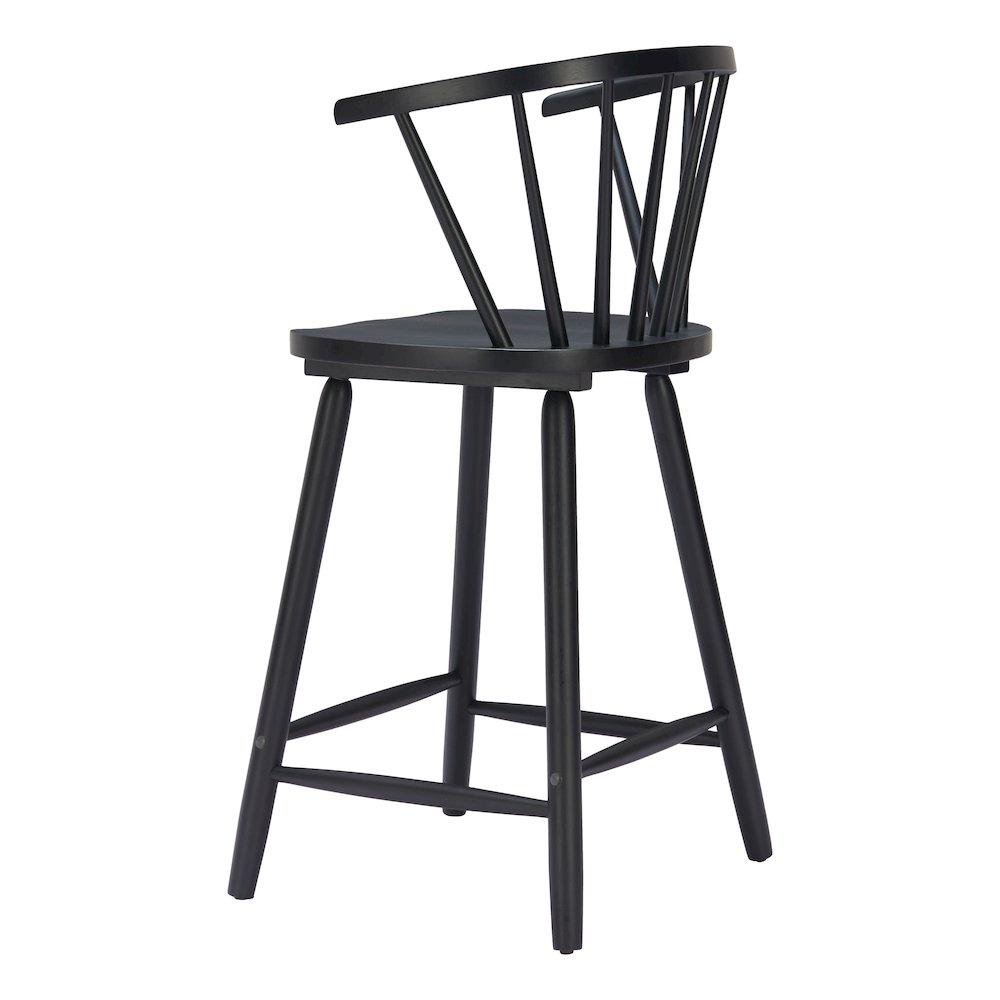 Stenger Counter Stool (Set of 2) Black. Picture 5