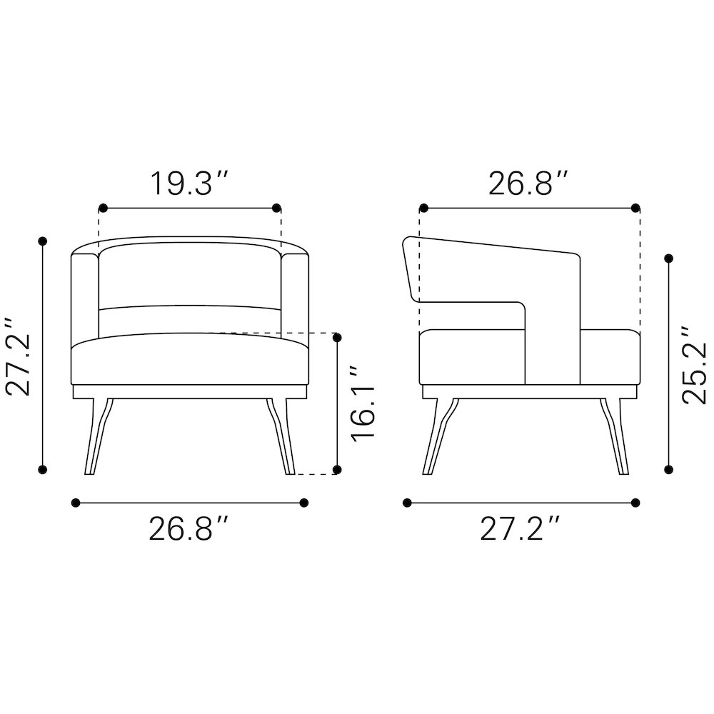 Penryn Accent Chair Beige. Picture 8