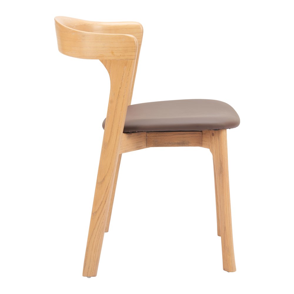 Pioro Dining Chair (Set of 2) Brown & Natural. Picture 2
