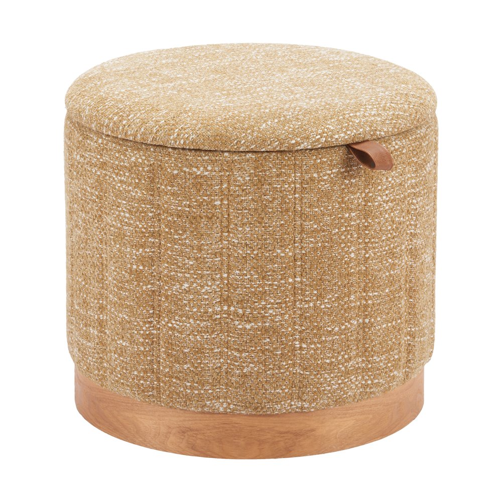 Fije Storage Ottoman Oat Yellow. Picture 5