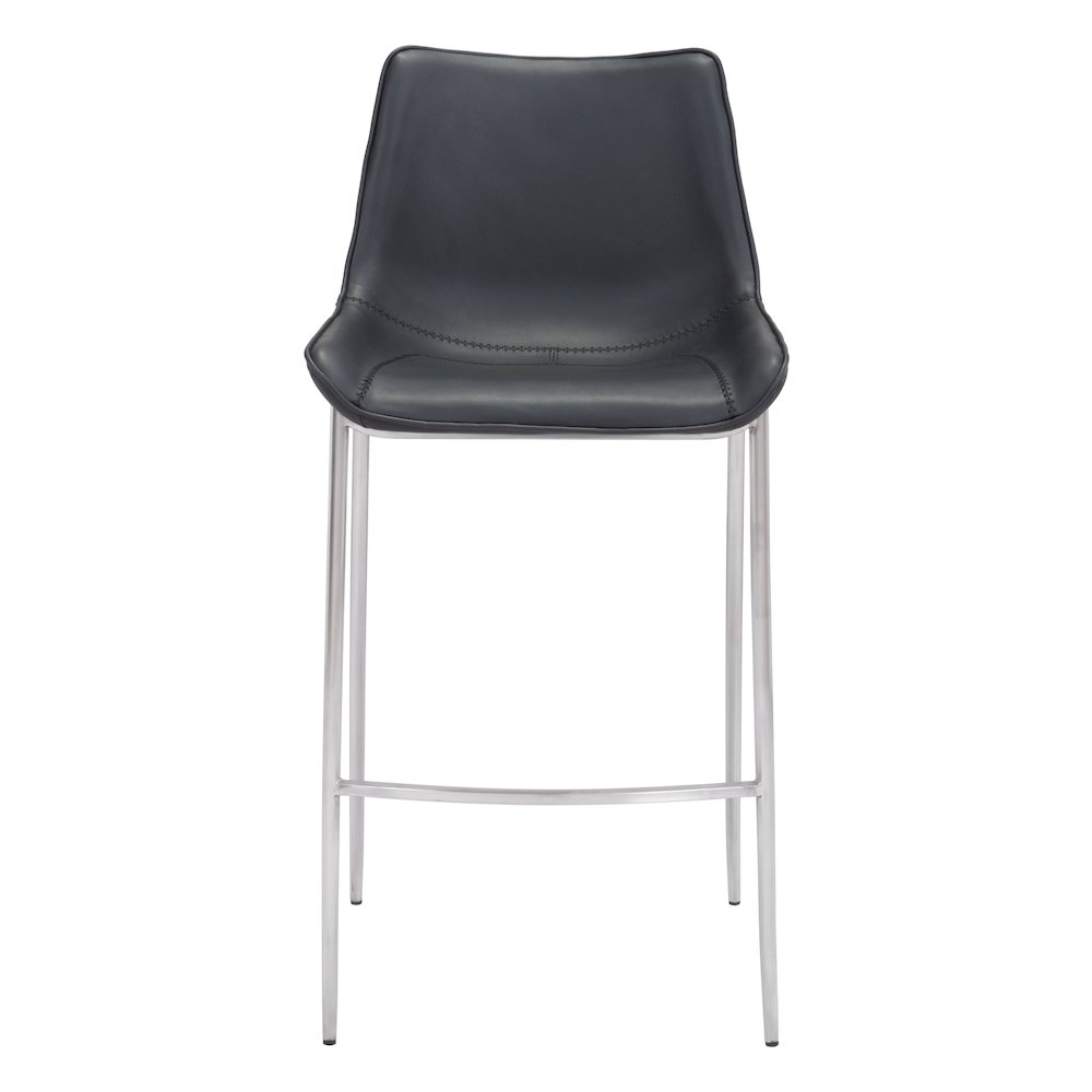 Magnus Barstool (Set of 2) Black & Silver. Picture 3