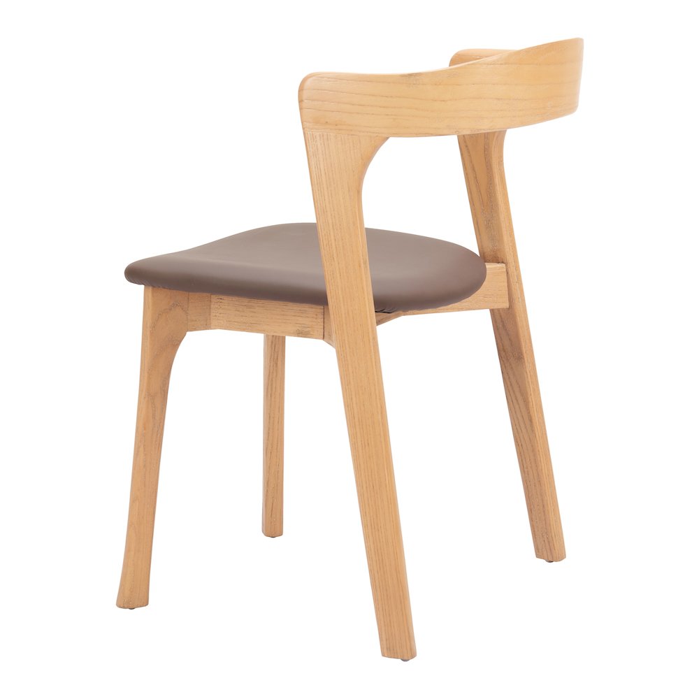 Pioro Dining Chair (Set of 2) Brown & Natural. Picture 5