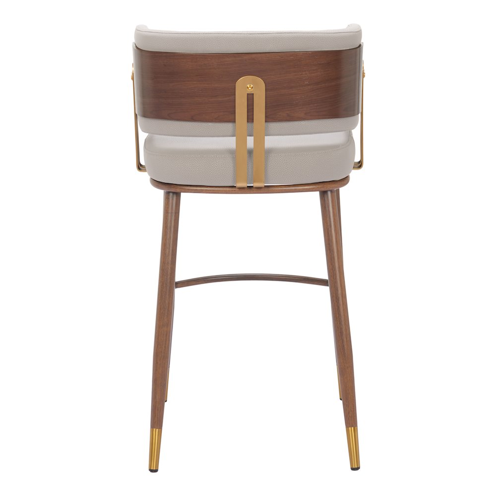 Brew Barstool Beige & Walnut. Picture 4
