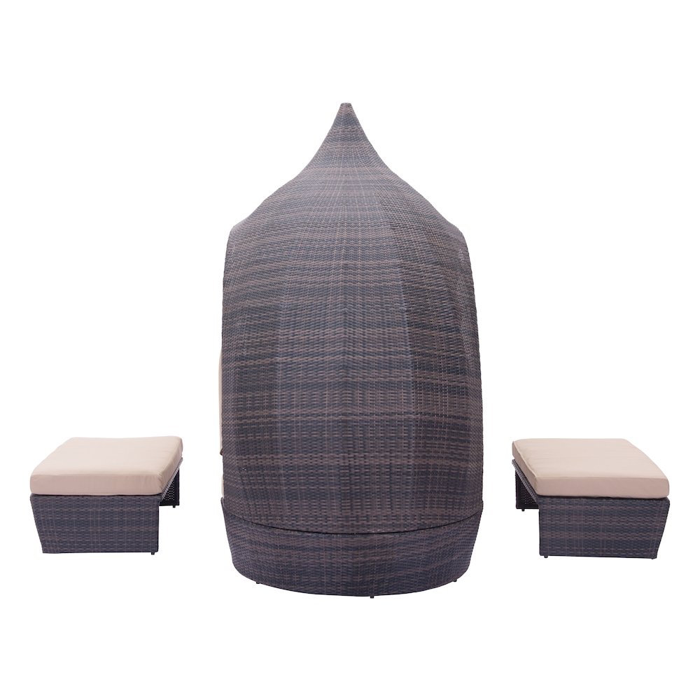 Majorca Daybed Brown & Beige. Picture 3