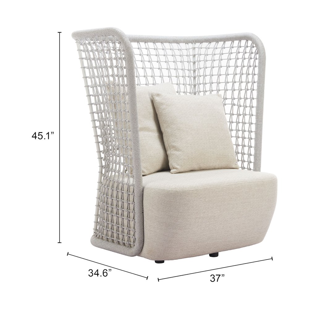 Hudu Accent Chair Beige. Picture 7