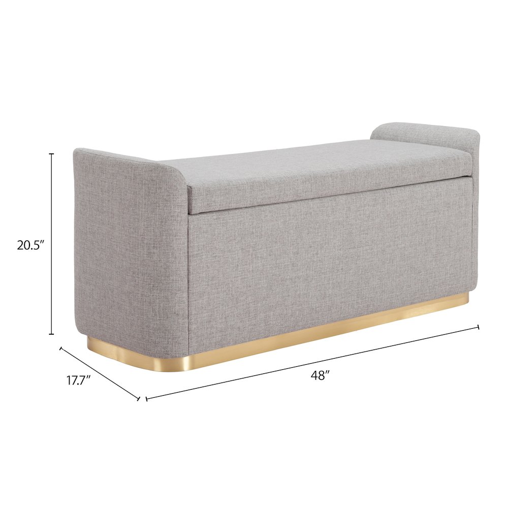 Dobo Storage Bench Gray. Picture 7