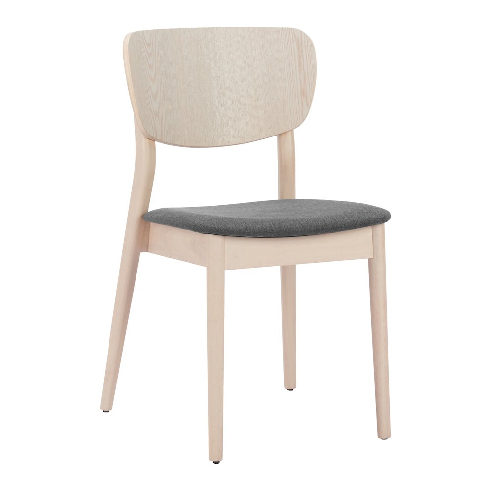 Kellua Dining Chair (Set of 2) Gray & Natural. Picture 8