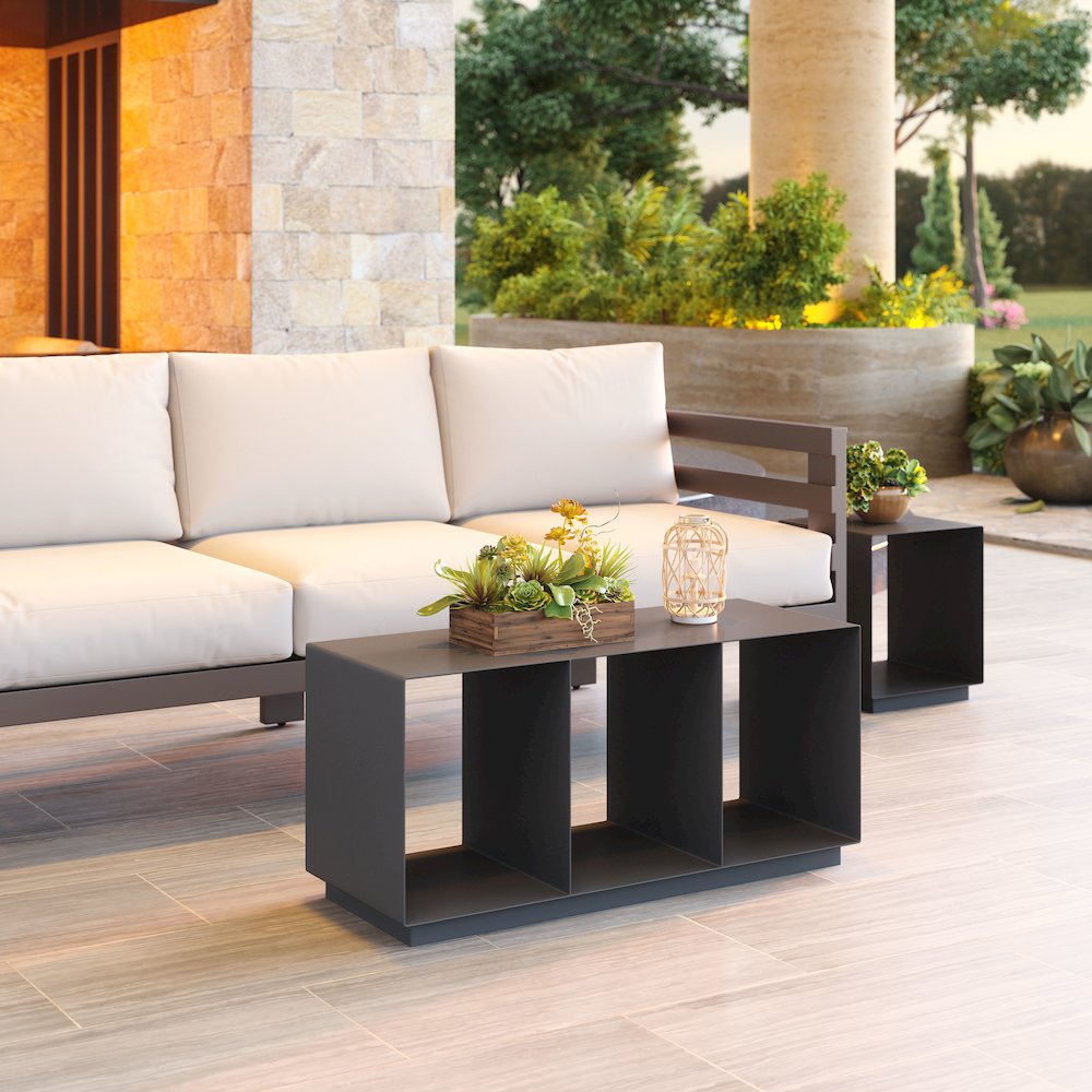 Kokos Coffee Table Charcoal. Picture 8