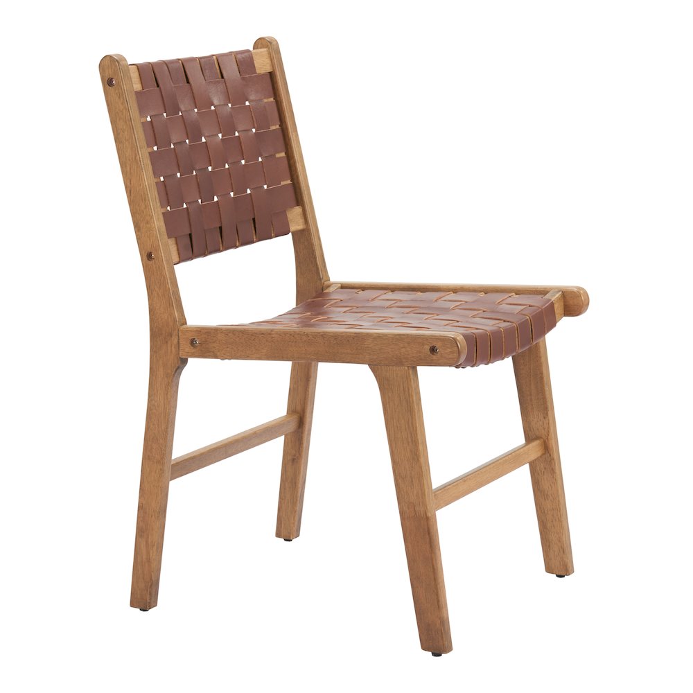 Feder Dining Chair (Set of 2) Brown. Picture 9