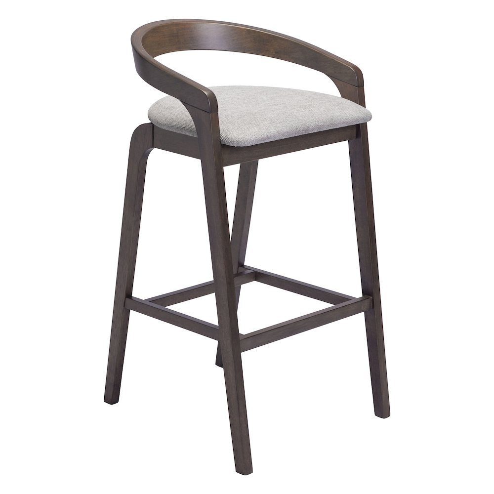 Troy Barstool (Set of 2) Dove Gray & Espresso. Picture 1
