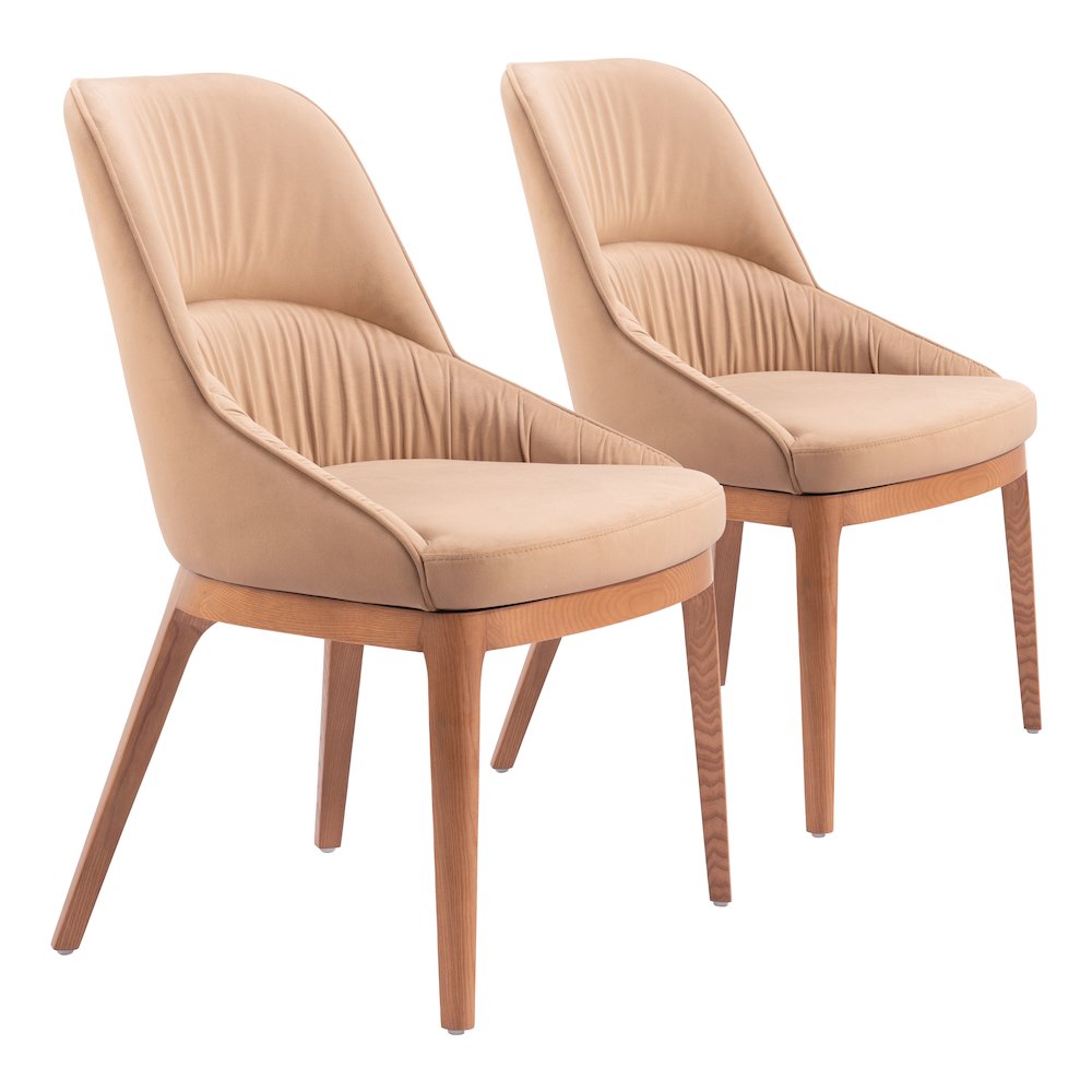 Ayr Dining Chair (Set of 2) Tan. Picture 6