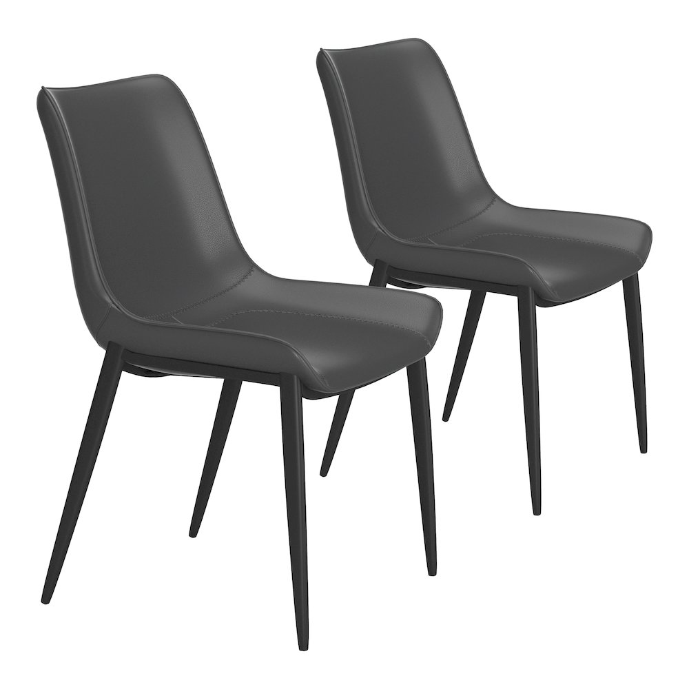 Magnus Dining Chair (Set of 2) Black. Picture 6