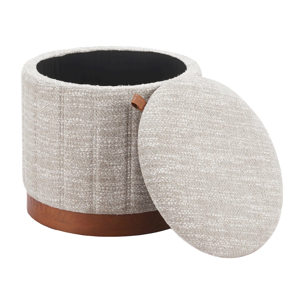 Fije Storage Ottoman Gray. Picture 9
