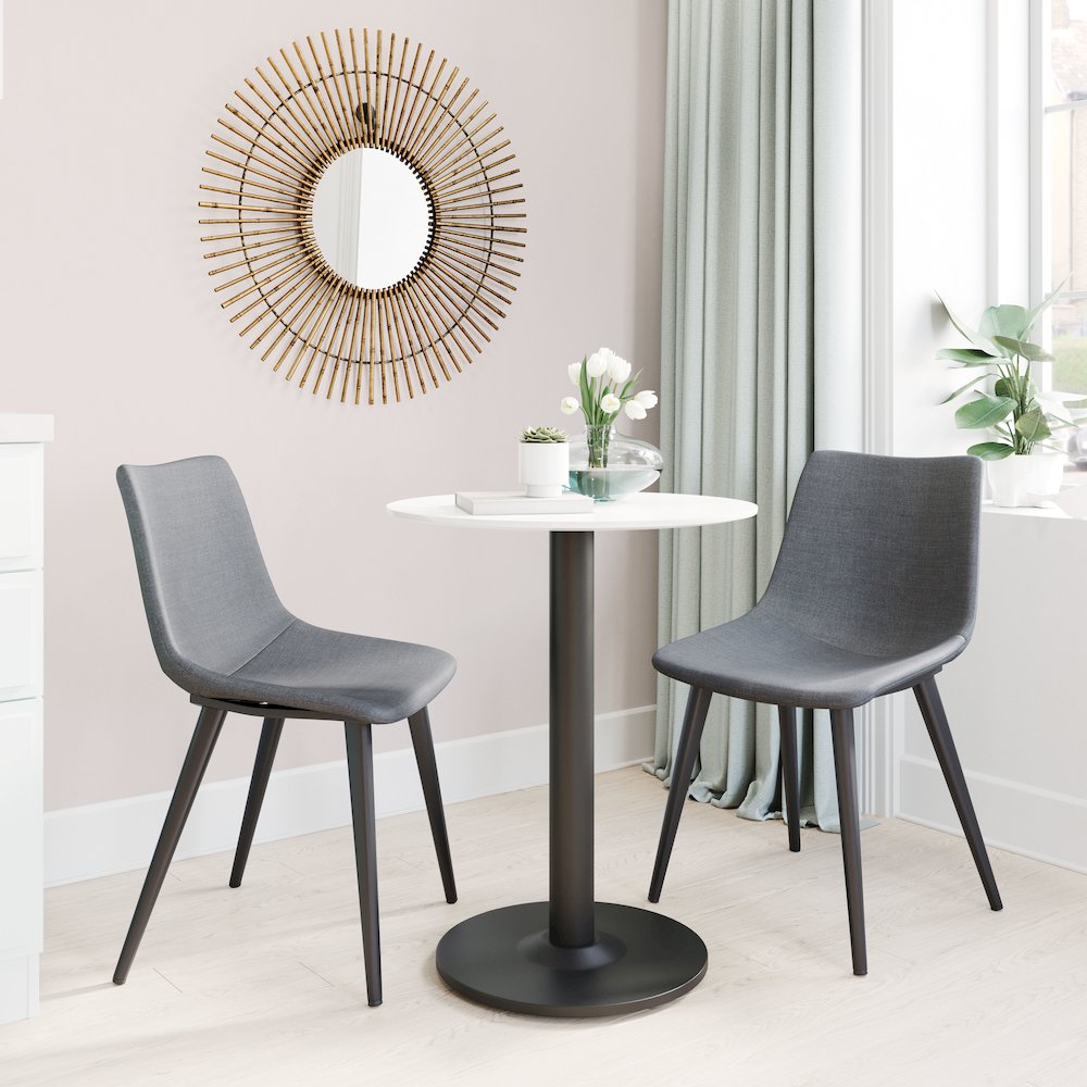 Daniel Dining Chair (Set of 2) Gray. Picture 8