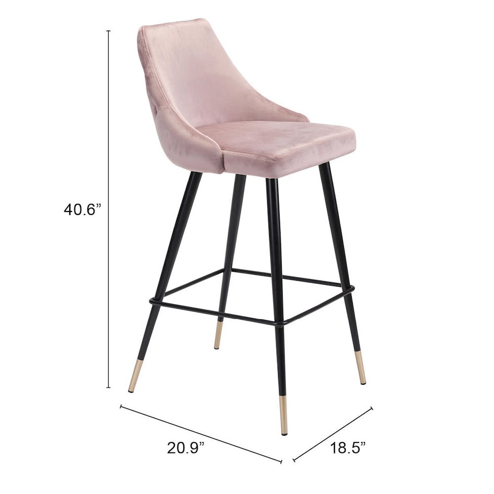 Piccolo Barstool Pink. Picture 9