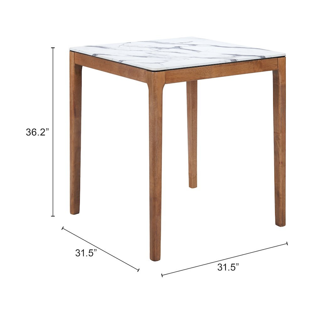 Eva Counter Table White. Picture 7