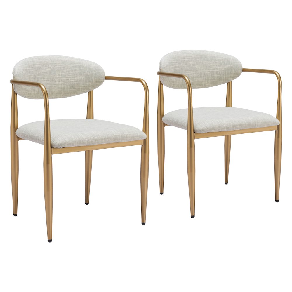 Zens Dining Chair (Set of 2) Quill Gray. Picture 6