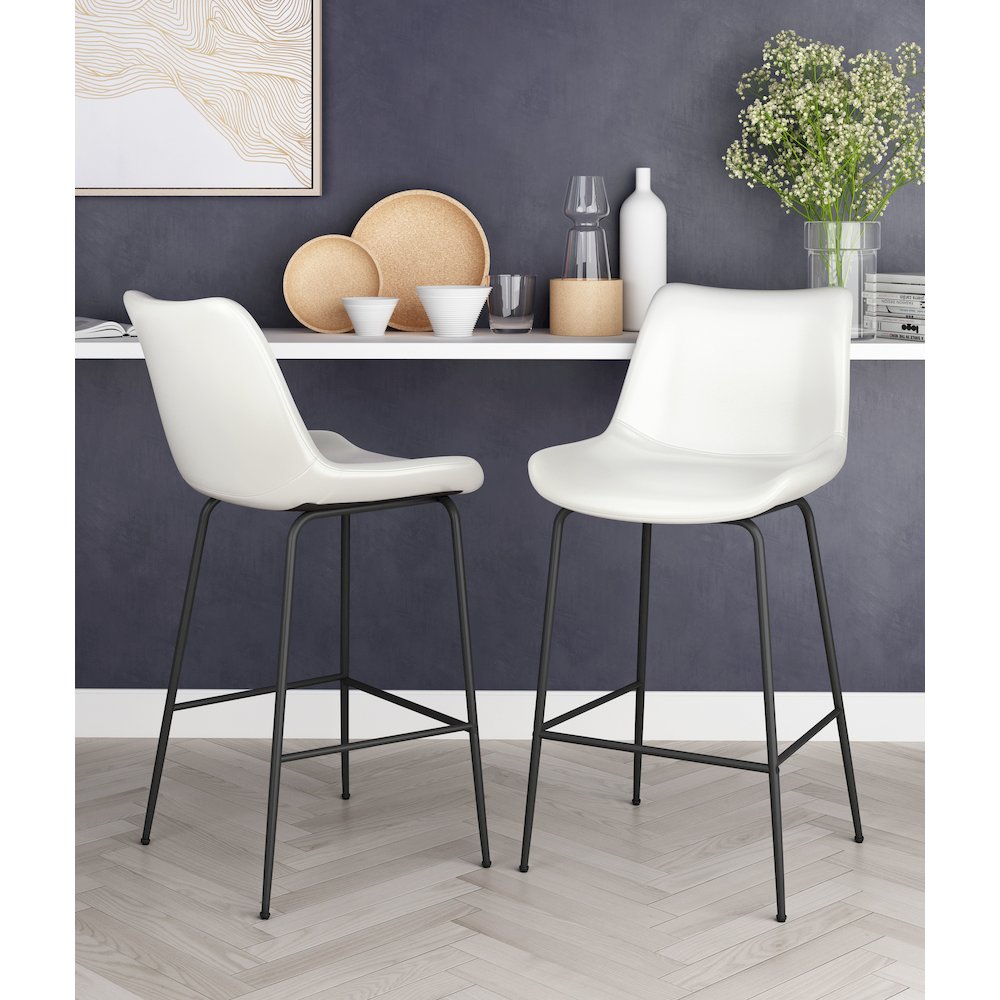 Byron Counter Stool White. Picture 9