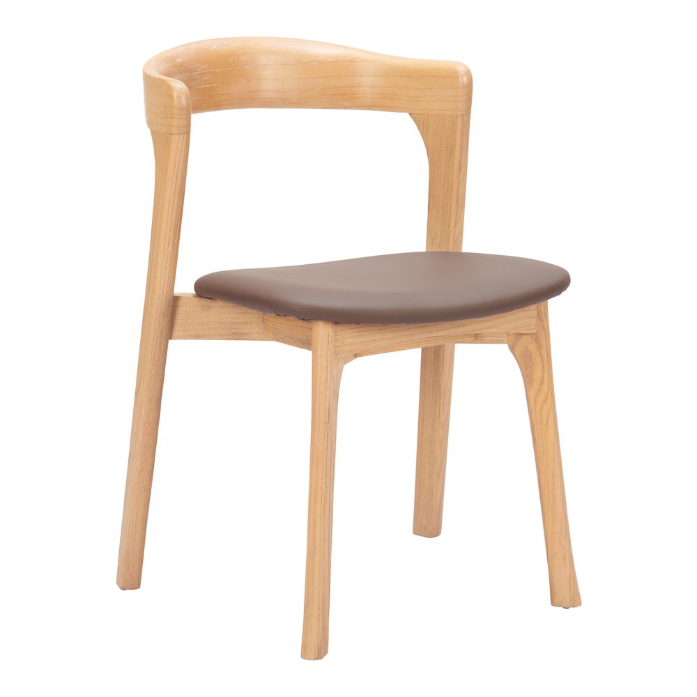 Pioro Dining Chair (Set of 2) Brown & Natural. Picture 12