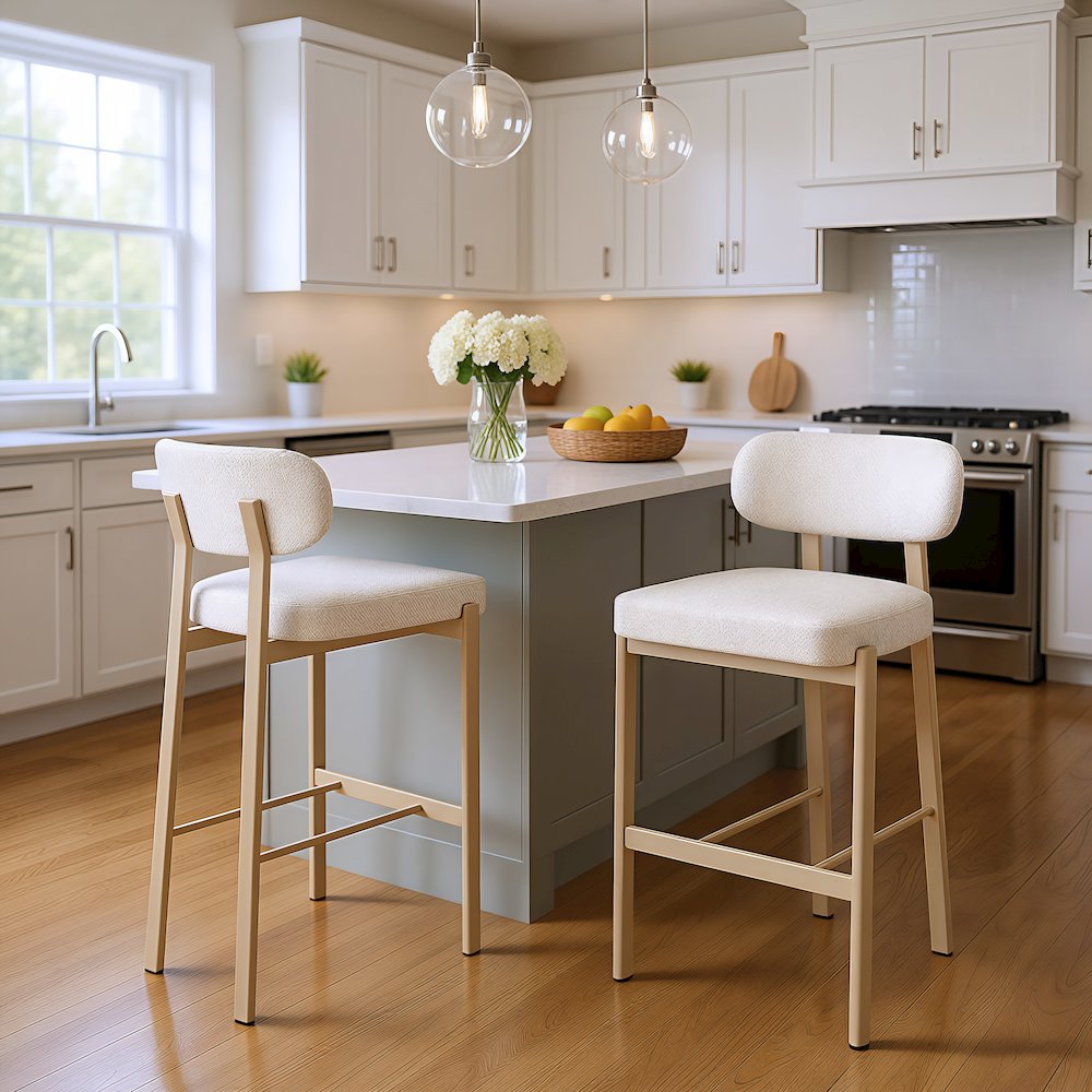 Aurea Barstool (Set of 2) Light Gray. Picture 8