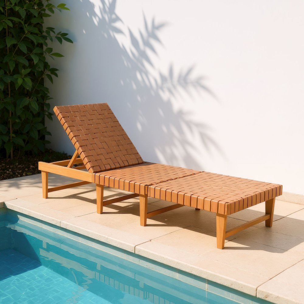 Breath Chaise Lounge Brown. Picture 11
