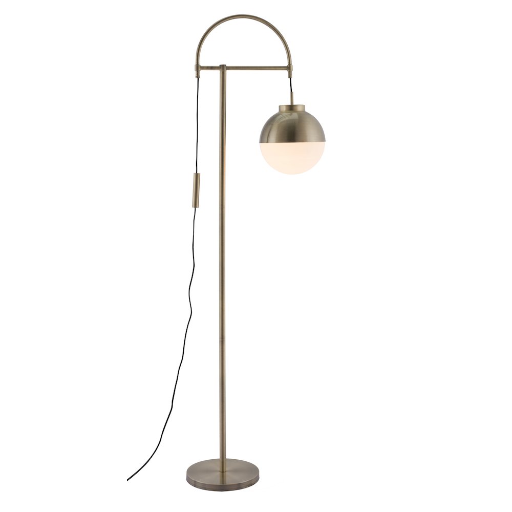 Waterloo Floor Lamp White & Bronze. Picture 2