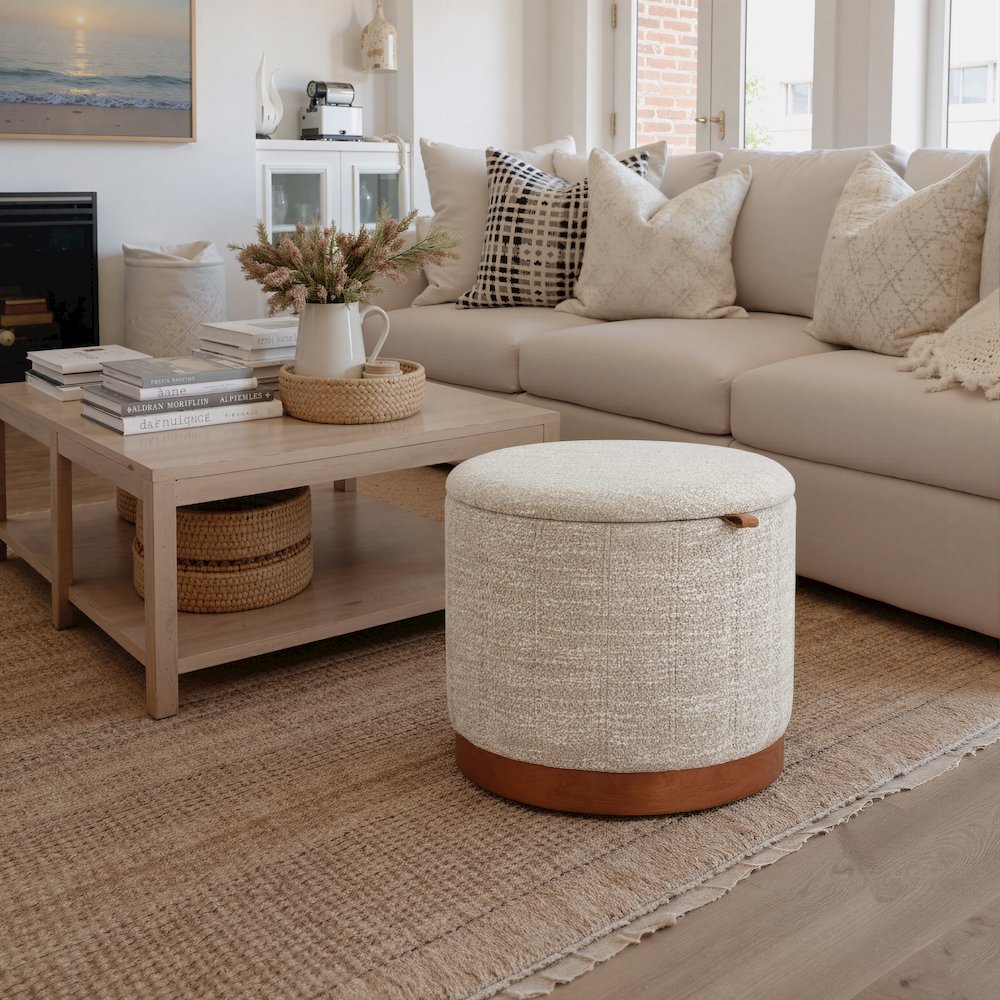 Fije Storage Ottoman Gray. Picture 8