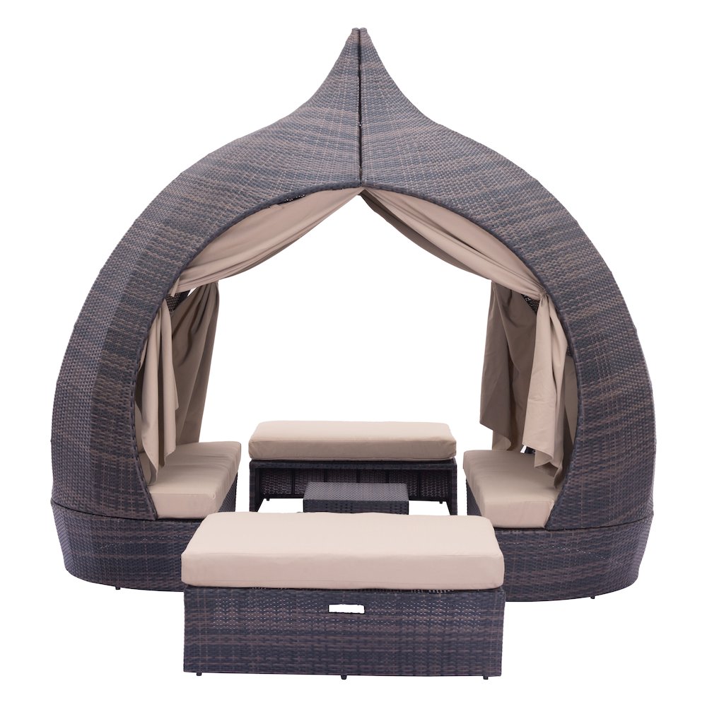 Majorca Daybed Brown & Beige. Picture 5