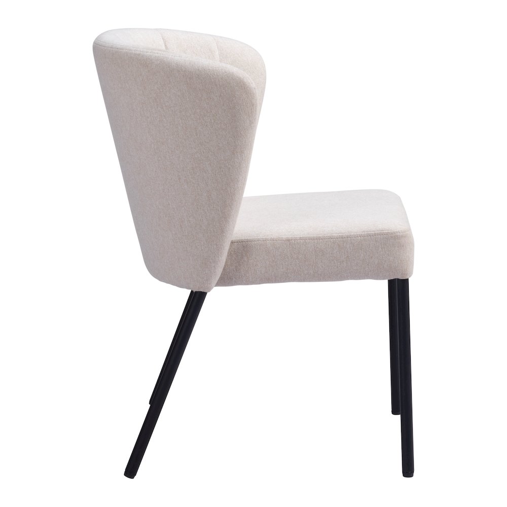 Aimee Dining Chair (Set of 2) Beige. Picture 2