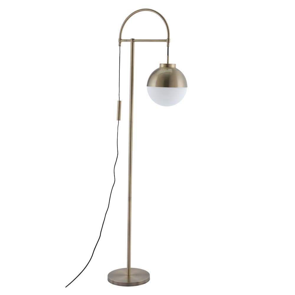 Waterloo Floor Lamp White & Bronze. Picture 5