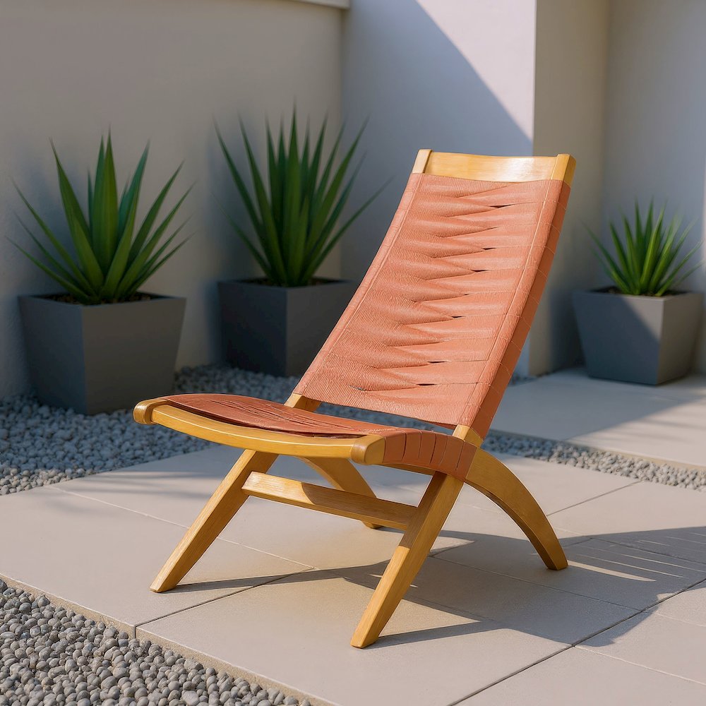 Rova Lounge Chair Terracotta. Picture 11