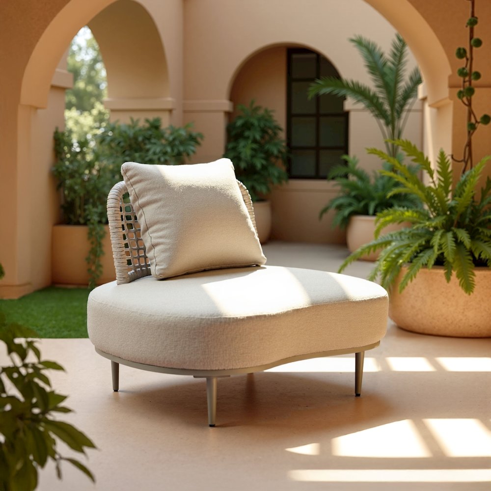 Ruhe Accent Chair Beige. Picture 9