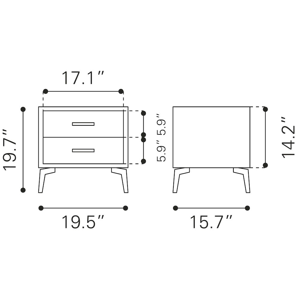 Halle Side Table Gray. Picture 11