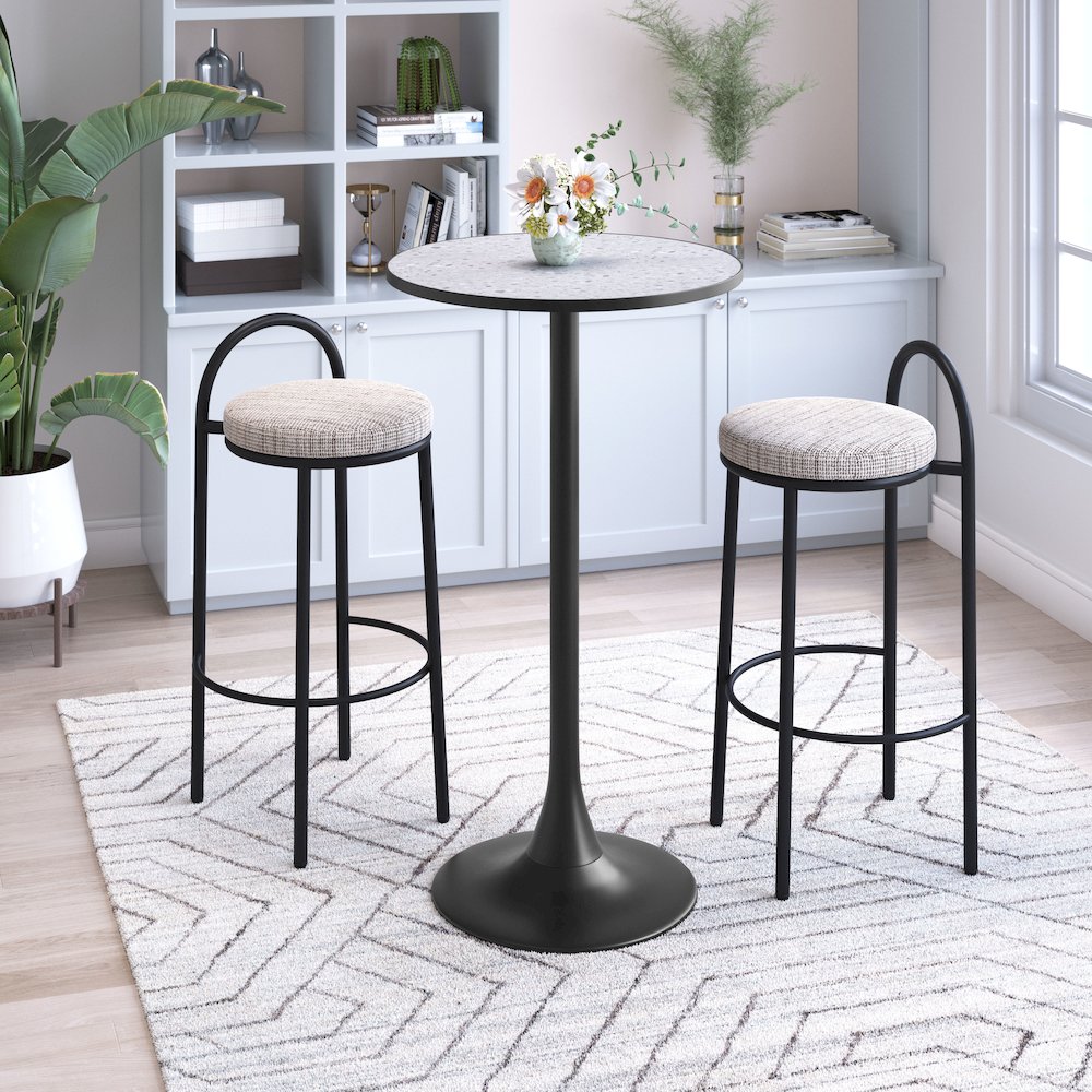 Sisal Barstool (Set of 2) Beige Tweed. Picture 8