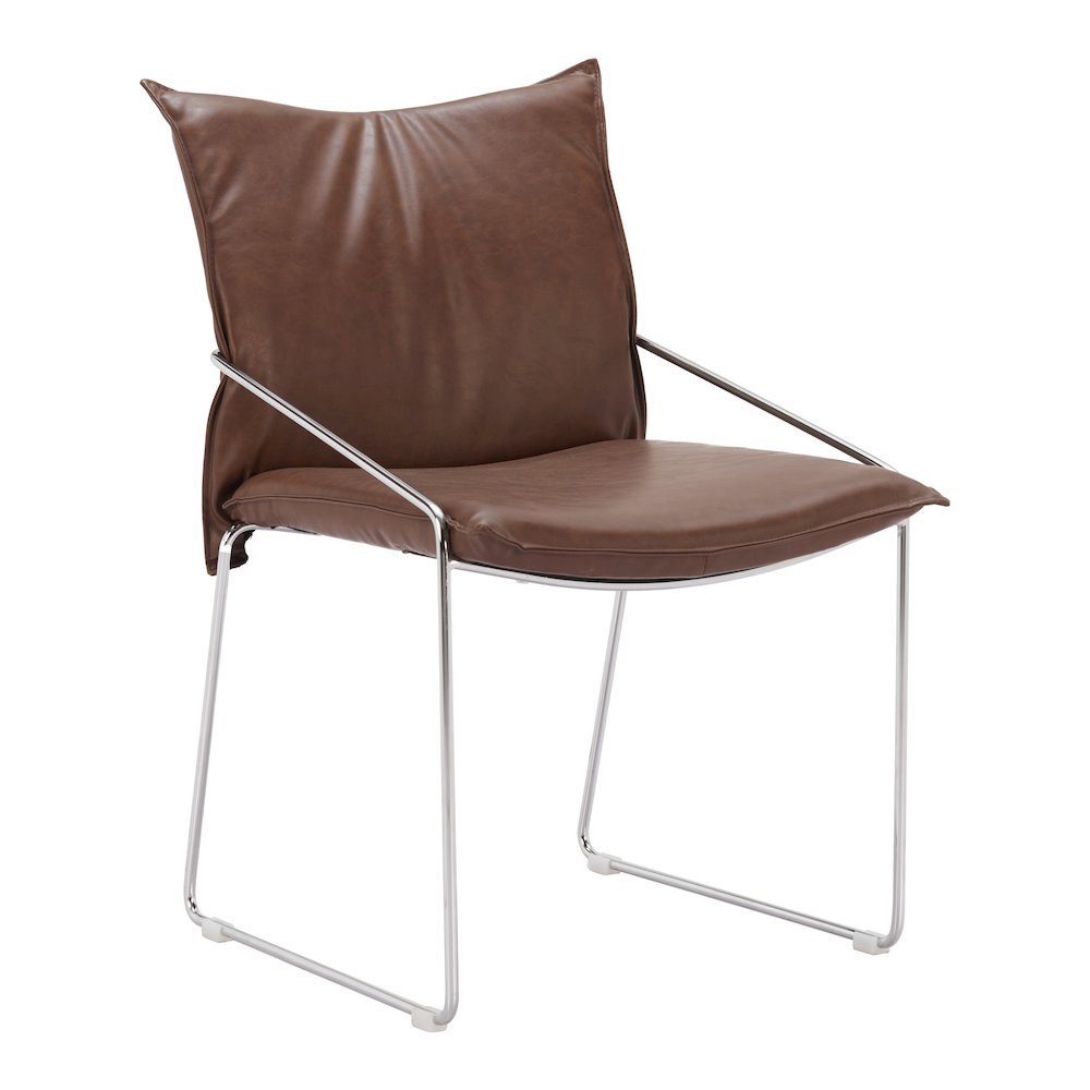 Pola Dining Chair (Set of 2) Brown. Picture 8