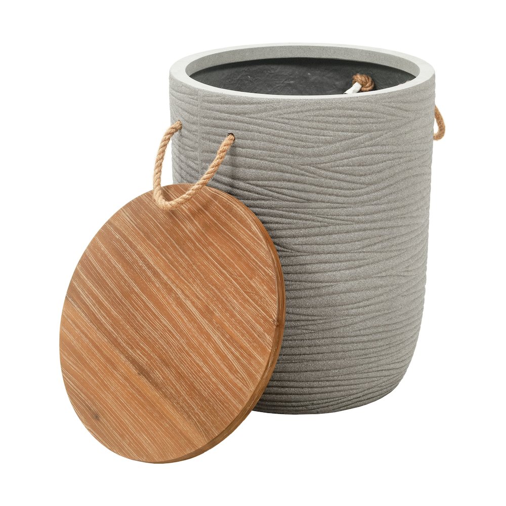 Biban Side Table Natural & Gray. Picture 3