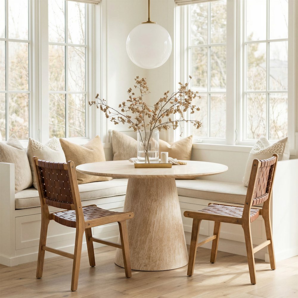 Feder Dining Chair (Set of 2) Brown. Picture 2