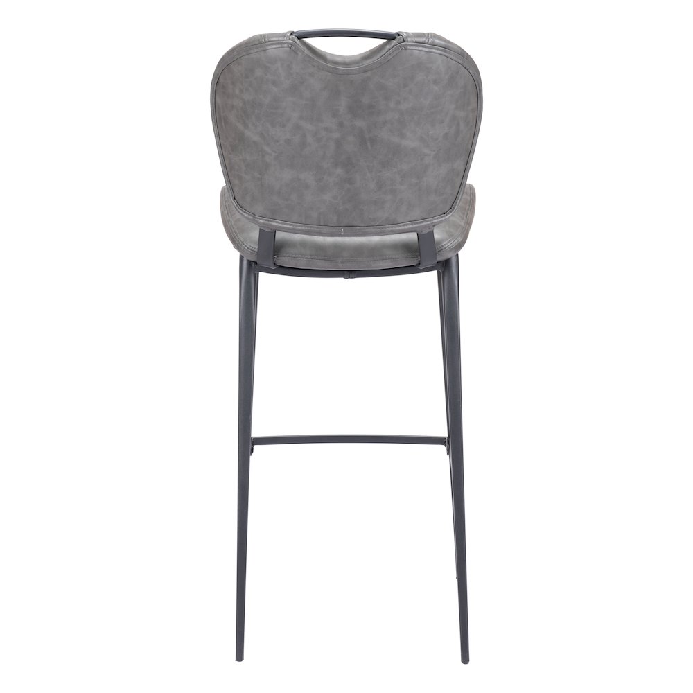 Terrence Barstool Vintage Gray. Picture 4